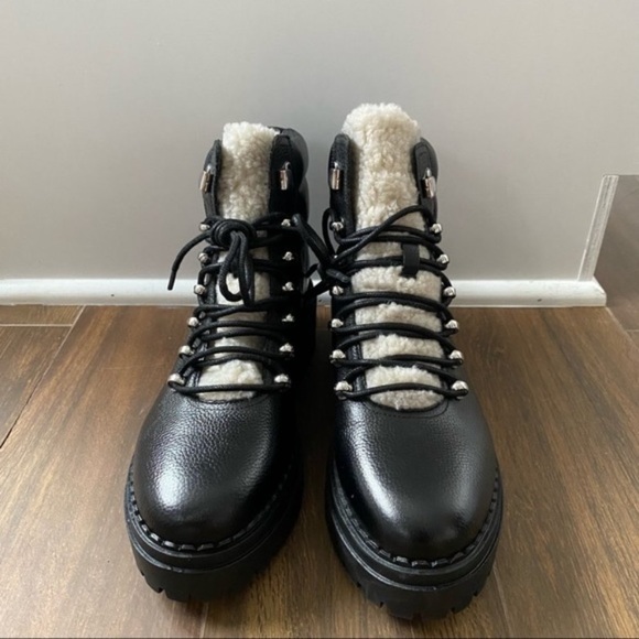 New! Marc Fisher Nairy Lace Up Booties, Izzie Dupes - Picture 3 of 6